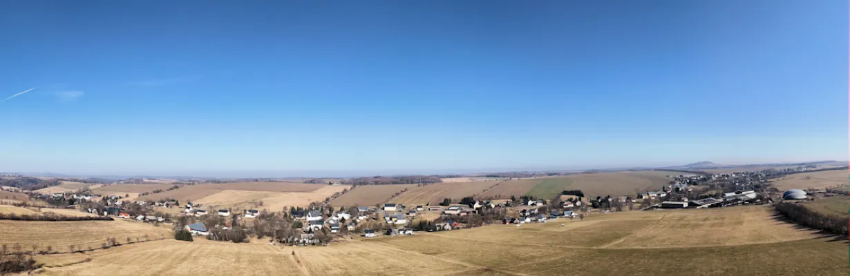 Liebenau von Süden ohne Halde und Chemiefabrik